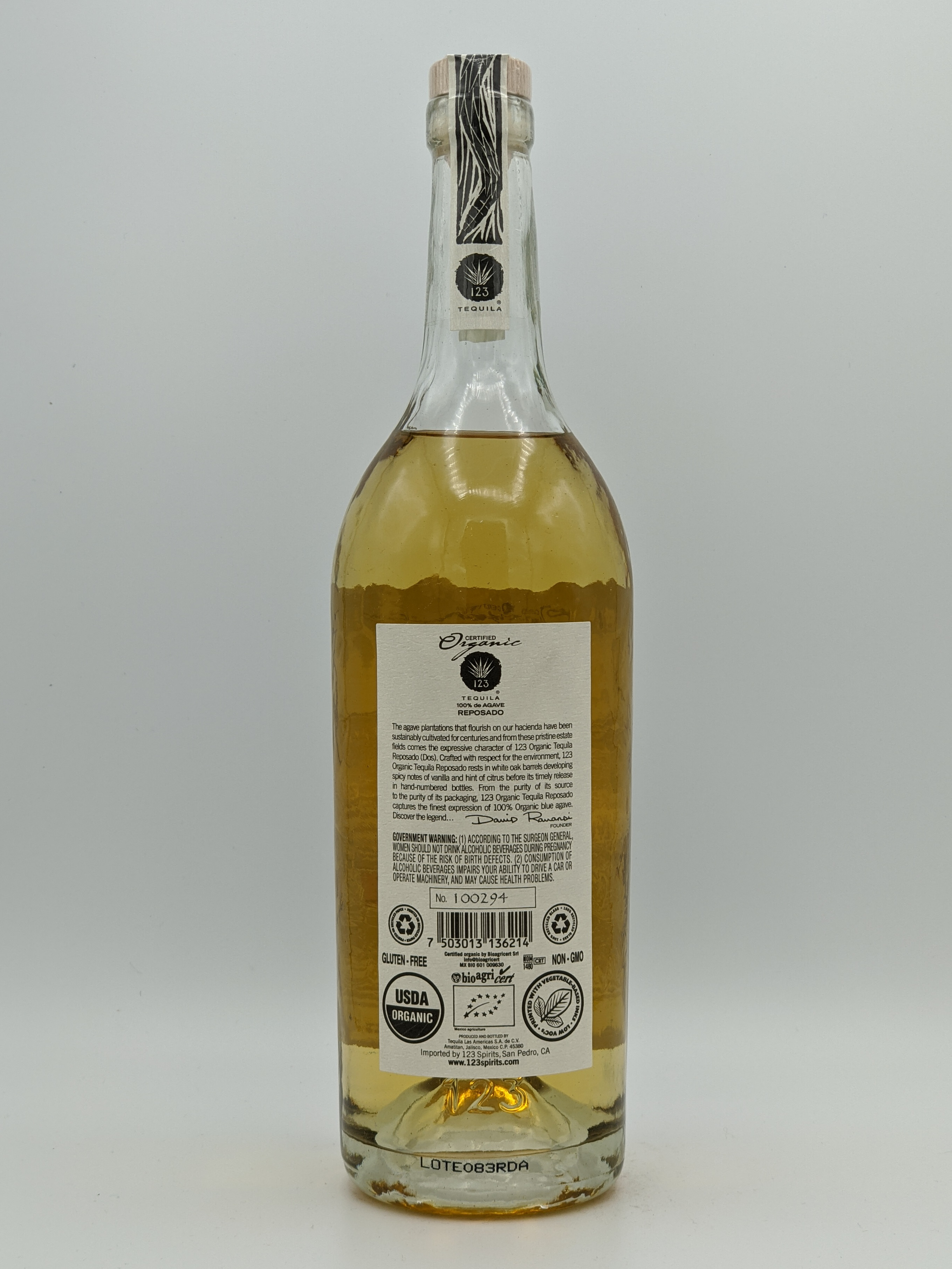 123 Dos Tequila Reposado - Image 2