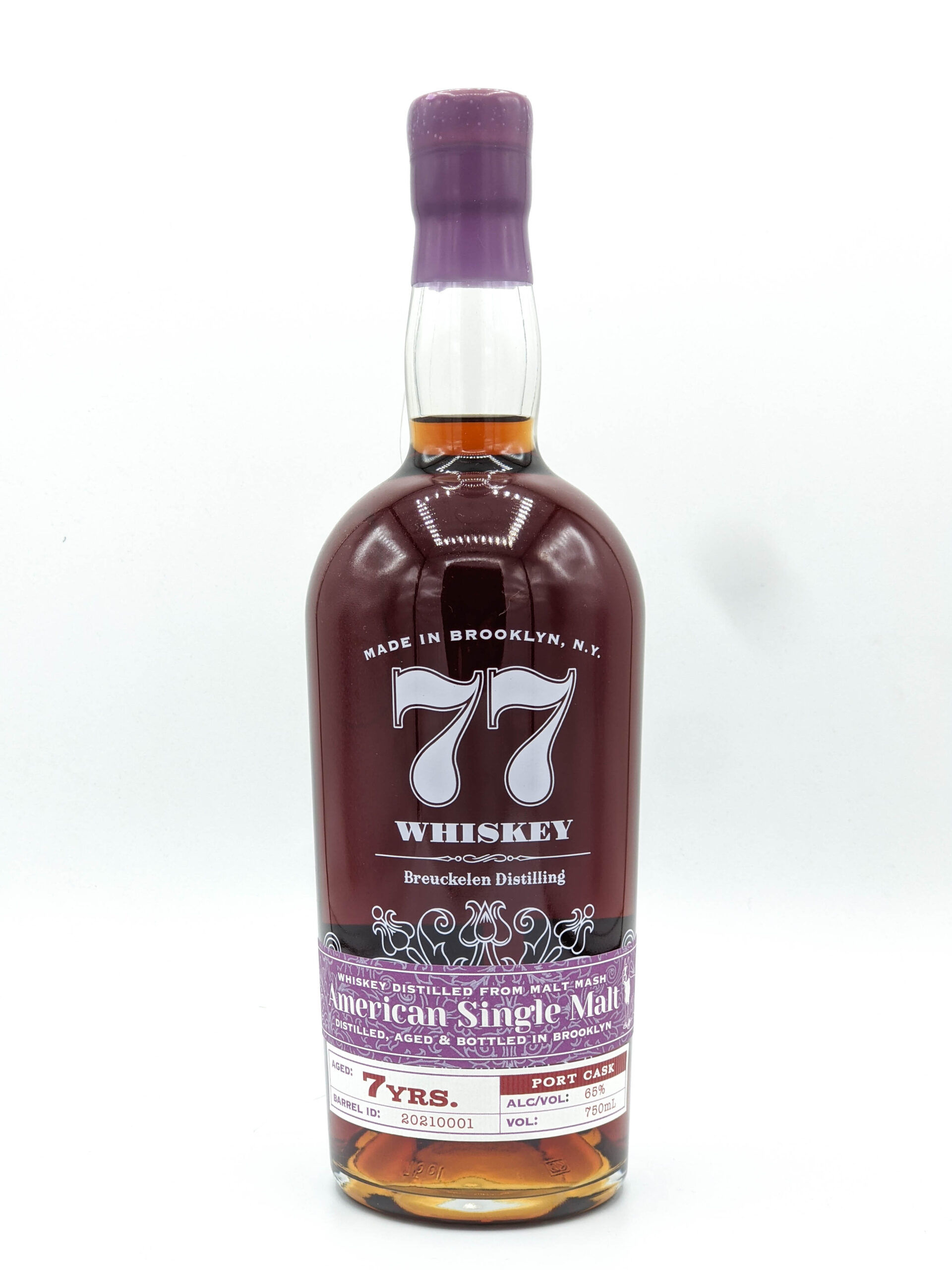 Breuckelen 77 Single Malt Port Cask 7yr Cask Strength (2021)