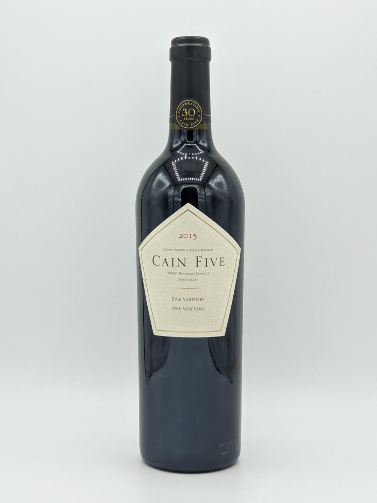 Cain Vineyard Five 2015