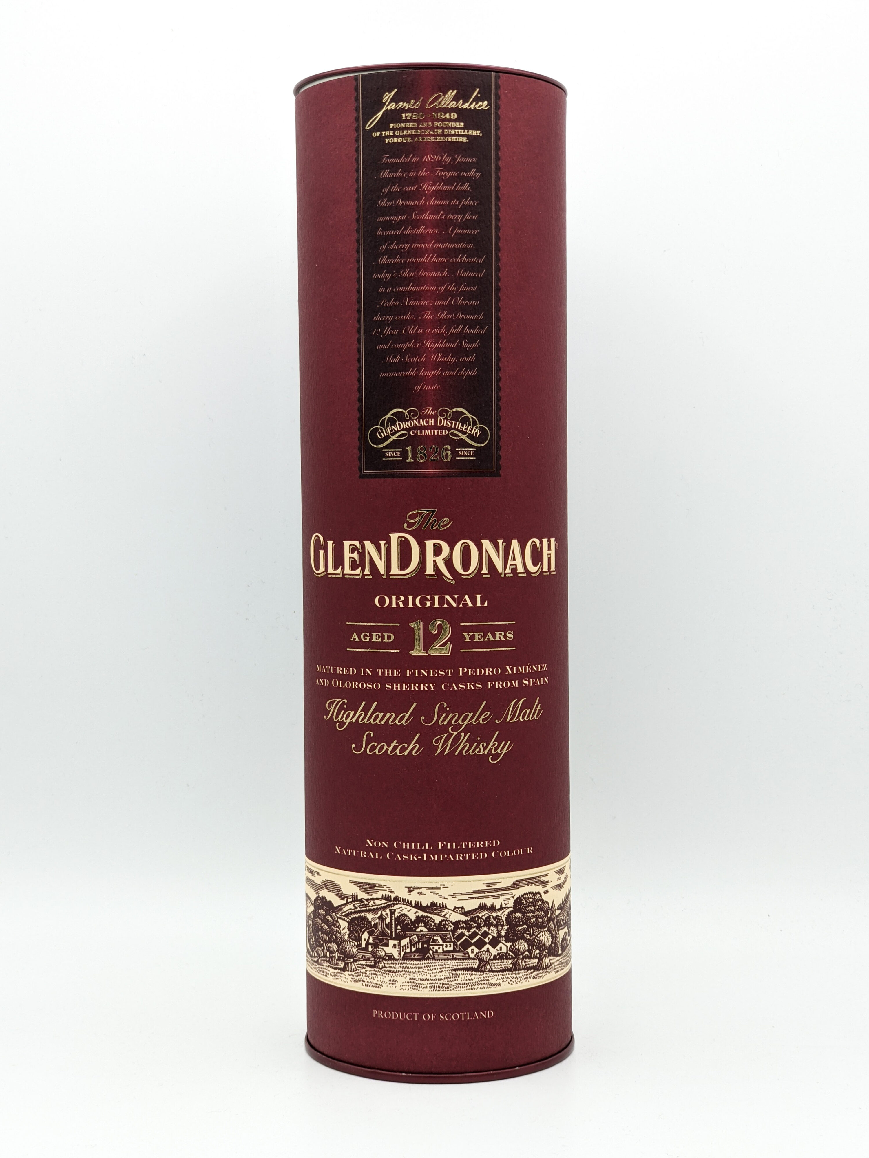 Free year Glendronach Spirits Range Original & Wine - 12