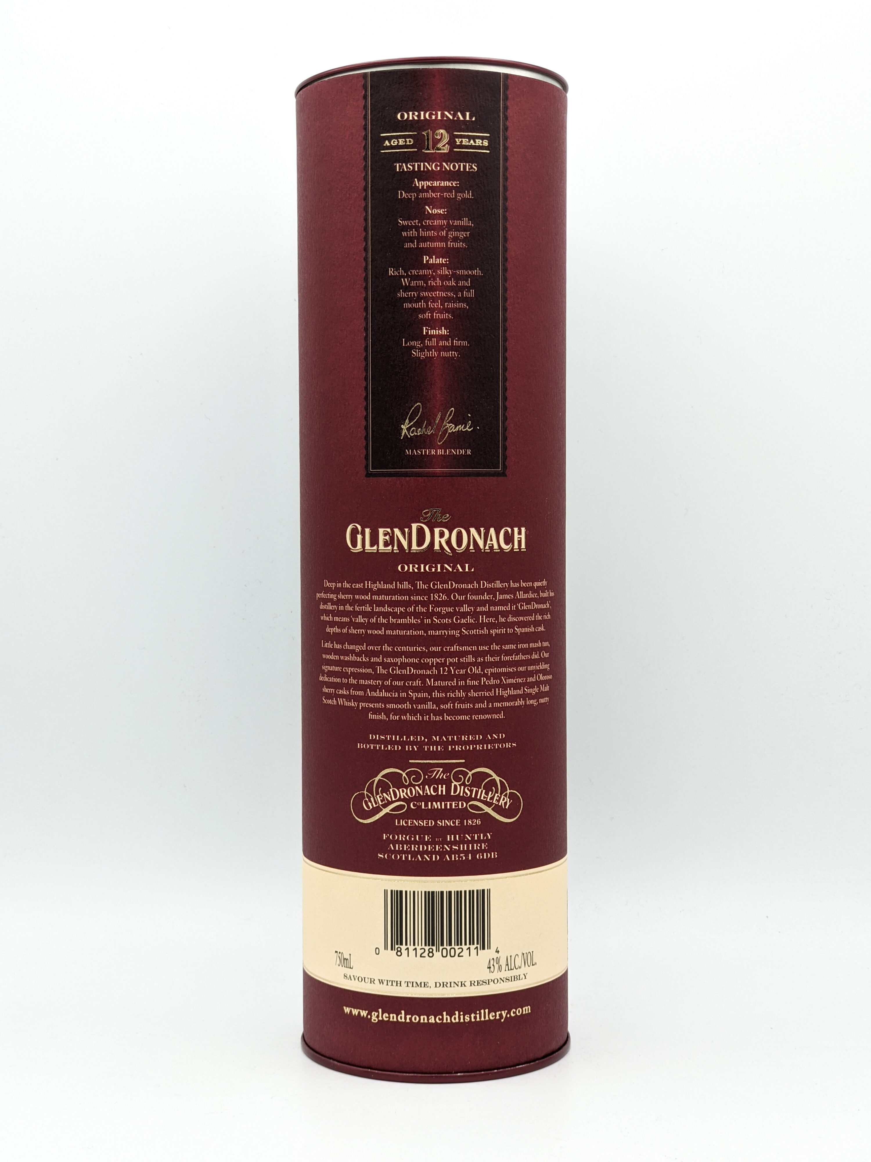 Wine Range Glendronach Spirits Original year - 12 Free &