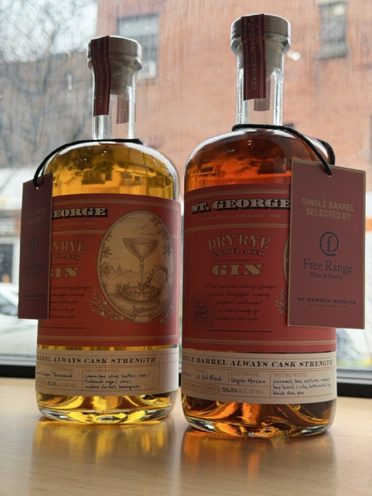 St. George Free Range Cask Strength Single Barrel Gin 2-Pack (2024 + 2026)