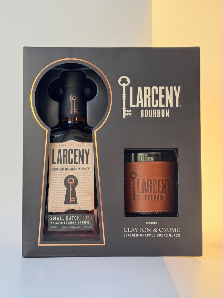 Larceny Straight Bourbon Whiskey Gift Set (w/ leather wrapped tumbler)