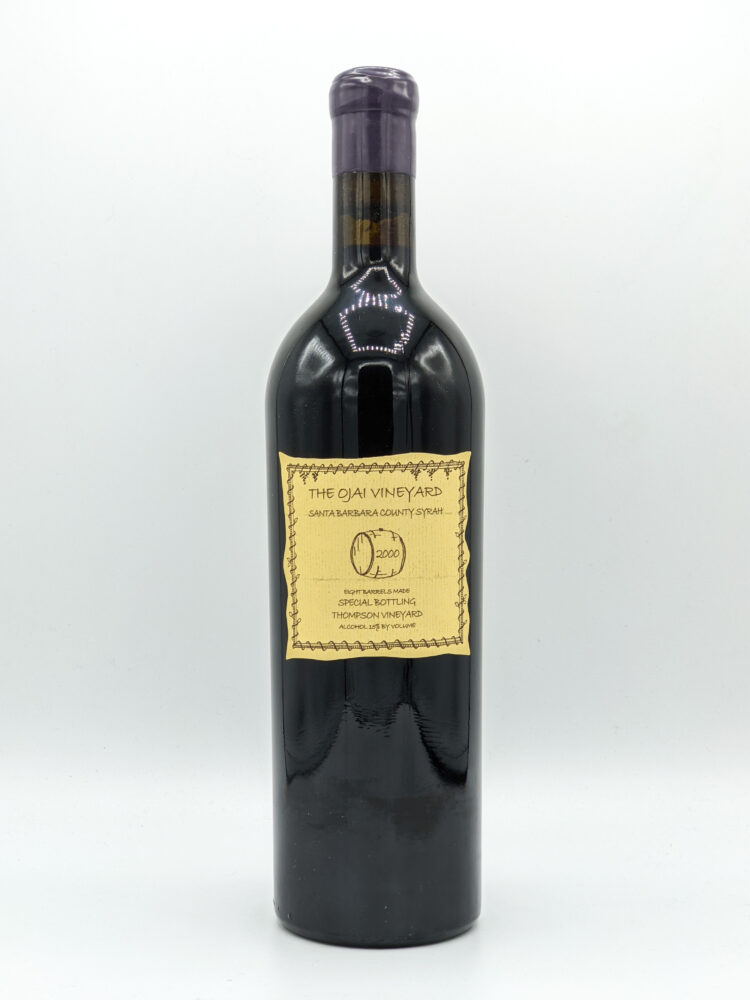 Ojai Syrah Thompson Special Bottling 2000
