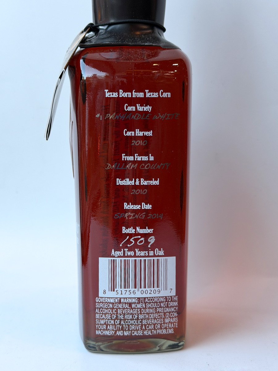 Garrison Brothers Texas Bourbon Spring 2014 - Image 2