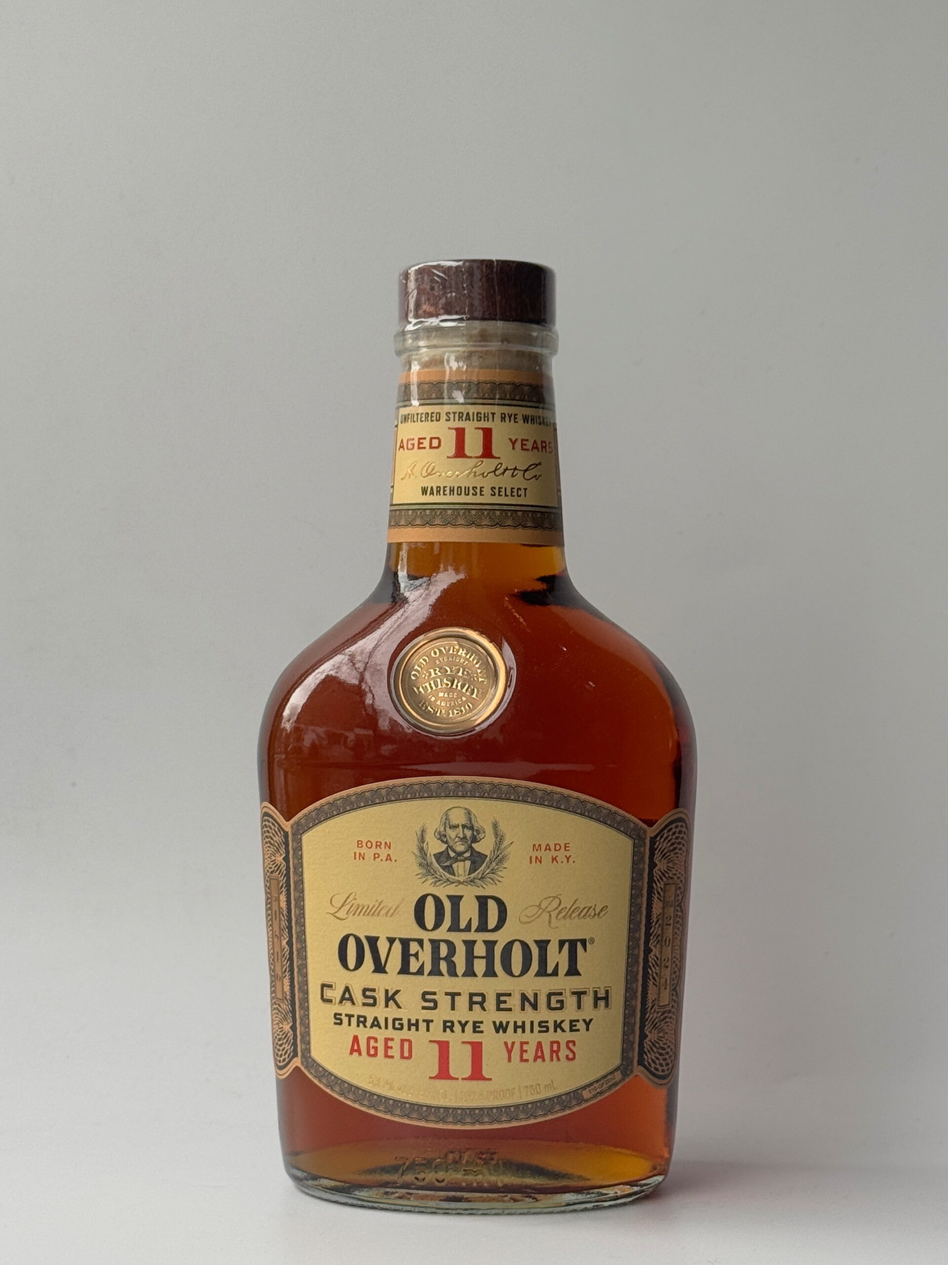 Old Overholt Cask Strength Straight Rye Whiskey 11YR