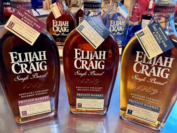 Elijah Craig Free Range Barrel Pick 3-Pack