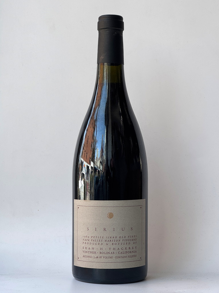 Sean Thackrey Sirius Petite Sirah Marston 1989