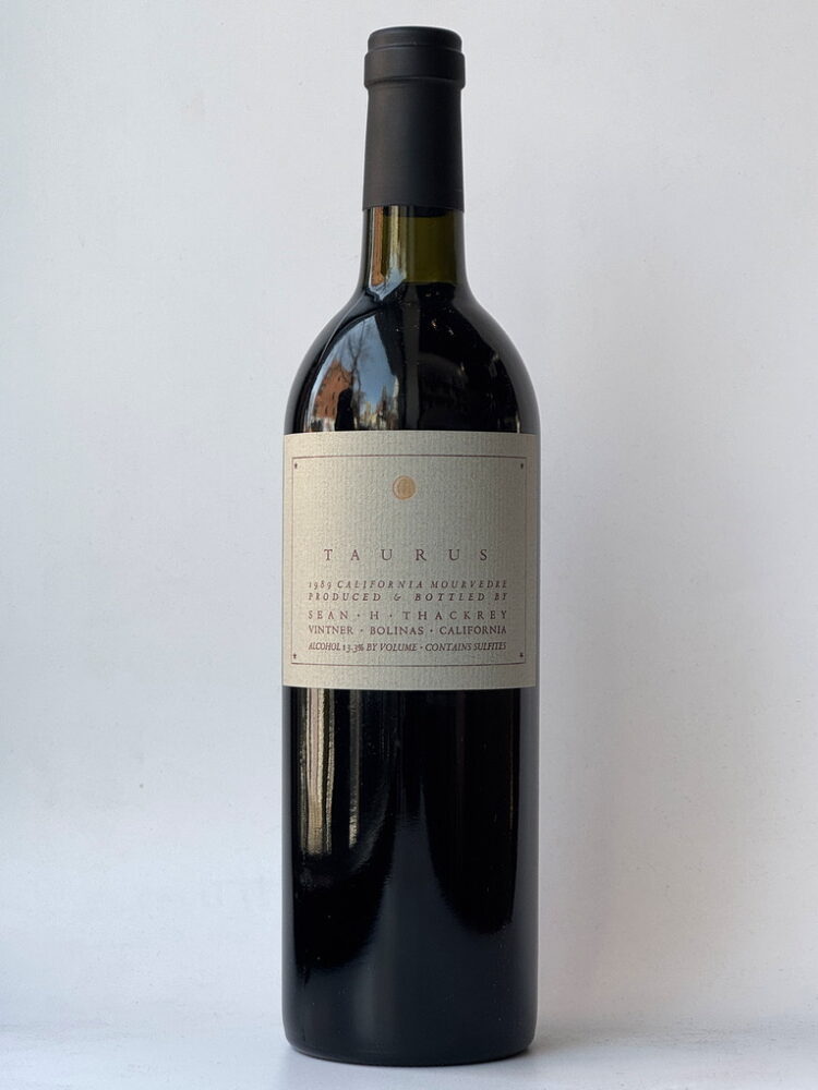 Sean Thackrey Taurus Mourvedre 1989