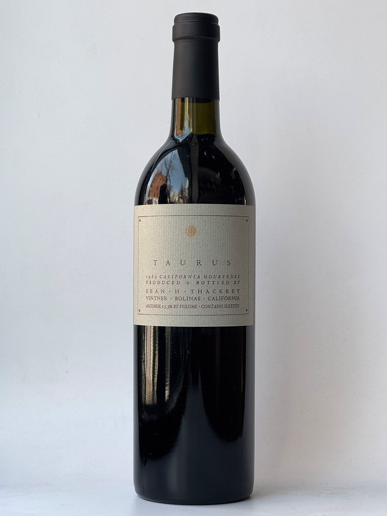 Sean Thackrey Taurus Mourvedre 1989